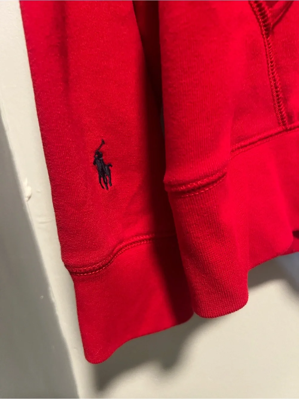 Polo by Ralph Lauren Red Graphic Logo Hoodie size XL